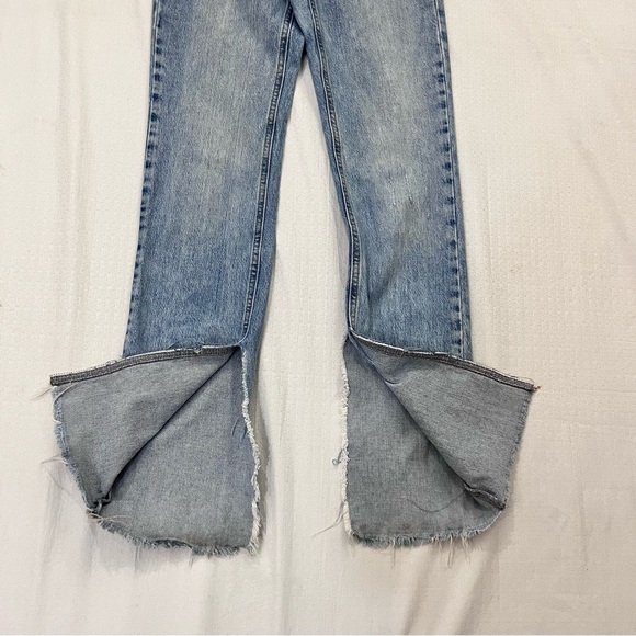 Zara Light Blue Straight Leg Jeans - Picture 2 of 6